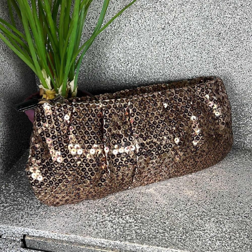 New York & Company Sequins Pouch Bag Clutch